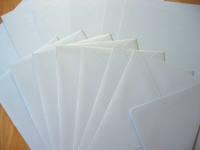 10 Kartenpapiere mit Umschlägen - weiß