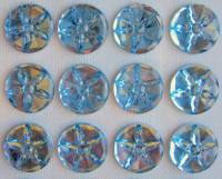 Glitzersteine selbstklebend - hellblau