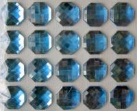 Glitzersteine selbstklebend - hellblau