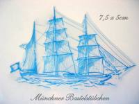 Silikonstempel - Segelschiff