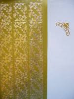 Stickerbogen - Ecken gold