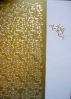 Stickerbogen - Ecken gold