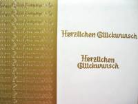 Stickerbogen - Herzlichen Glückwunsch gold