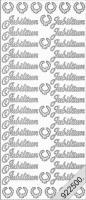Stickerbogen - Jubiläum gold