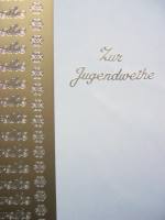 Stickerbogen - Jugendweihe gold