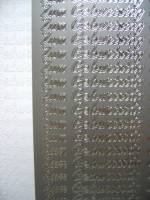 Stickerbogen - Zum Geburtstag silber