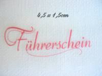 Silikonstempel - Führerschein