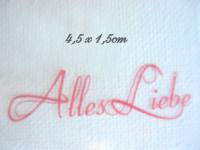 Silikonstempel - Alles Liebe