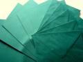 10 Kartenpapiere mit Umschlägen - grün
