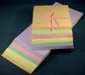 50 Kartenpapiere mit Umschlägen - pastellfarben