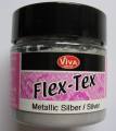 Flex Tex - Textilmalfarbe - metallic silber