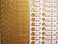 Stickerbogen - Frohe Weihnachten gold