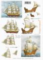 3D Bogen - Segelschiff