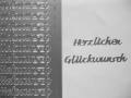 Stickerbogen - Herzlichen Glückwunsch silber