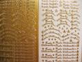 Stickerbogen - verschiedene kleine Schriften gold
