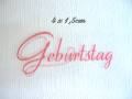 Silikonstempel - Geburtstag